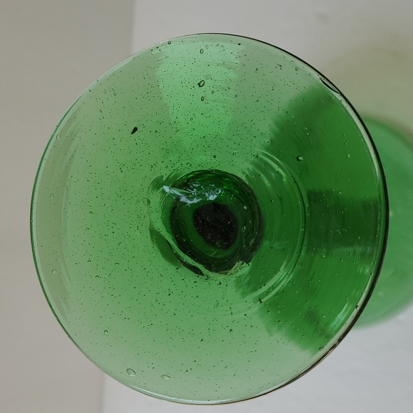 Hand blown recycled glass candle holder - Picture 5 of 6